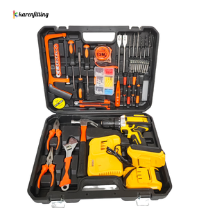 Kit combinado de taladro eléctrico inalámbrico <span class=keywords><strong>Craftsman</strong></span> Mechanic, nuevo Kit de herramientas multifuncionales para el hogar, juego de herramientas de carpintería de grado DIY, batería - Product Image 4