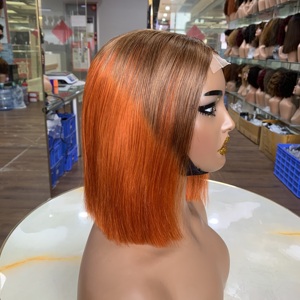 Perruque courte bob 2x6 de 8 pouces, cheveux humains naturels, ultra-lisses, haute densité, sans perte de cheveux, sans nœuds, couleur unique - Product Image 1