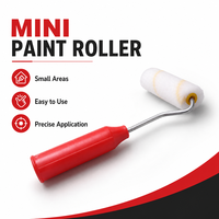 Rouleau de peinture professionnel pour la construction, en fil de coton mélangé, brosse industrielle, personnalisable OEM, ne perd pas facilement ses poils