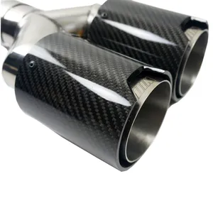 Y loại 2 mẹo phổ carbon fiber ống xả đuôi cho bmw