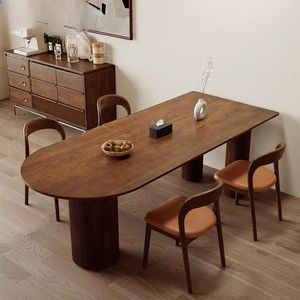 Table à manger en bois massif moderne et simple avec chaise pour restaurant à utiliser pour les petits appartements - Product Image 2