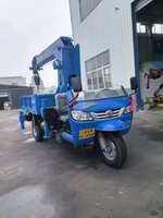 Mini tricycle agricole à trois roues, grue mobile montée sur camion avec boîte de vitesses et faible consommation de carburant