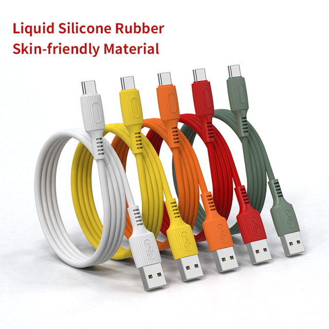 OEM/ODM Manufacturer Factory Soft 1m 2m Liquid Silicone Cable Silicone Usb Data Cable