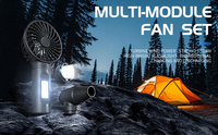 Anfuyou Nouveauté : Lampe torche soufflante, batterie externe, aspirateur portable, ventilateur turbo multifonction à turbine puissante