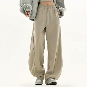 <span class=keywords><strong>Pantaloni</strong></span> larghi elasticizzati in vita larga da donna <span class=keywords><strong>pantaloni</strong></span> della <span class=keywords><strong>tuta</strong></span> <span class=keywords><strong>alla</strong></span> <span class=keywords><strong>moda</strong></span> larghi da donna a vita alta autunno primavera <span class=keywords><strong>pantaloni</strong></span> Casual Vintage da jogging - Product Image 1