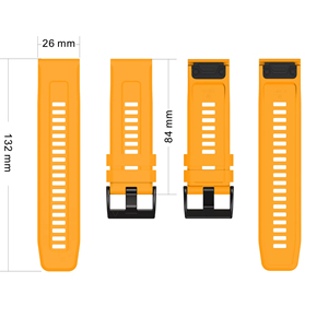 สายซิลิโคน Upro QuickFit ขนาด 22 มม. 26 มม. สำหรับนาฬิกา Garmin Fenix 8 7 6 5 Pro Instinct 2 Epix Gen 2 สายนาฬิกาแบบสวมเร็ว ทนทาน สำหรับเล่นกีฬา - Product Image 3
