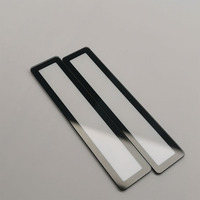 Panneau de fenêtre en verre trempé ultra-clair rectangulaire imprimé en soie noire, écran d'affichage solaire décoratif en verre Gorilla