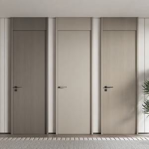 Porte coulissante WPC en bois MDF pour la maison, design personnalisé pour hôtel, design luxueux minimaliste, porte WPC dissimulée pour appartement - Product Image 1