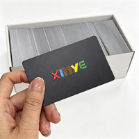 Cartes RFID noires en PVC avec puce intelligente Mifare Plus EV1 & EV2 2K 4K, gravure UV personnalisée, pour les programmes de fidélité, les entreprises et les hôtels