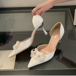 Luxury Designer Wedding High Heels Pointed Toe Wear-resistant Anti-slip Women's <b>Shoes</b> Pumps <b>Lady</b> Sexy High Heels Office <b>Shoes</b> - Product Image 5