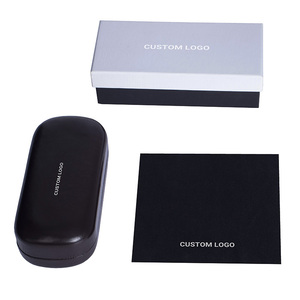 Estuche de lujo de cuero para <span class=keywords><strong>gafas</strong></span>, caja rígida para <span class=keywords><strong>gafas</strong></span> de sol, paño de limpieza para <span class=keywords><strong>gafas</strong></span>, juego de estuches para <span class=keywords><strong>gafas</strong></span> con logotipo personalizado - Product Image 2