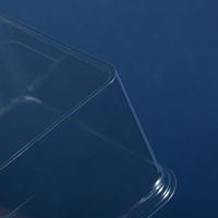 Boîte d'emballage transparente jetable X052 de qualité alimentaire pour petits gâteaux mousse, 3 et 4 pouces, pour Mille-feuille et grands choux feuilletés
