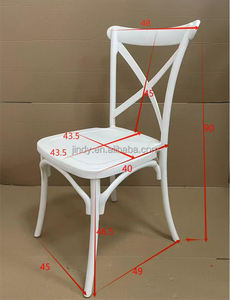 Chaise en acrylique blanche en gros pour événements, fêtes, tables à manger, chaise en plastique noir Chiavari, chaise de <span class=keywords><strong>mariage</strong></span> dorée Phoenix - Product Image 4