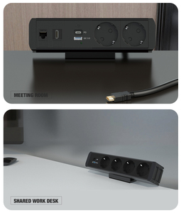 65W cửa hàng USB-C đa chức năng văn phòng bảng Clip có thể tháo rời Ổ cắm điện dải USB A + C nhanh chóng sạc kẹp trên ổ cắm - Product Image 4