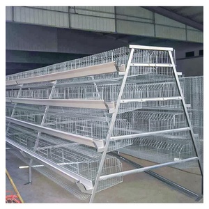 Cage à poules pondeuses automatique de type A Zhuo <span class=keywords><strong>Yi</strong></span> à 3/4 niveaux, capacité 96/120/160 oiseaux, nouvelle conception en nylon + fibre de verre, faible taux de cassures d'œufs, longue durée de vie - Product Image 4