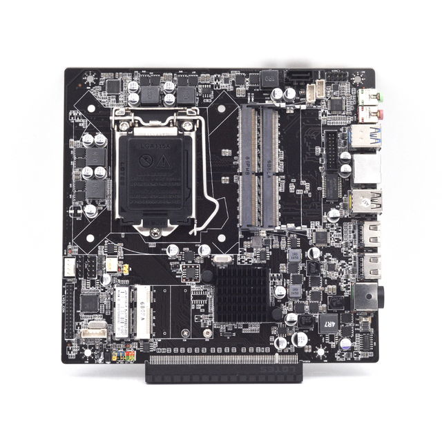 Computer Motherboard H110 Chipset LGA115X Support 6~9th CPU PCIE 16x 17cm*17cm Dual DDR4 Slot HD-MI RJ45 LAN ITX Motherboard