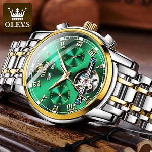 <span class=keywords><strong>Reloj</strong></span> de Pulsera Mecánico de Lujo con Logotipo Personalizado OEM 6607, <span class=keywords><strong>Reloj</strong></span> de <span class=keywords><strong>Hombre</strong></span> Automático con Fase Lunar Clásica y Elegante - Product Image 6