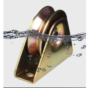 Roulettes de porte coulissante en <span class=keywords><strong>acier</strong></span> galvanisé à rainures en V, Y, U <span class=keywords><strong>pour</strong></span> <span class=keywords><strong>rail</strong></span> de sol, roulettes de porte pliante - Product Image 3