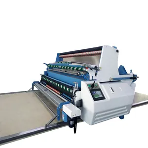 High precision cnc spreading fabric cloth zigzag cutting spreading machine with knife cutting table