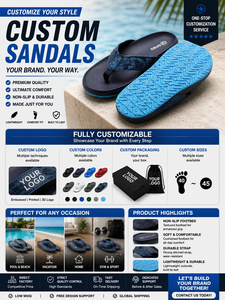 Tongs de Plage <span class=keywords><strong>Homme</strong></span> Henghao Super Douces Antidérapantes – Sandales en Caoutchouc Décontractées de Haute Qualité, Personnalisables avec Logo pour l'Été - Product Image 2