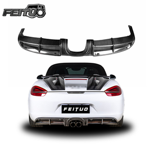 Alerón trasero de fibra de carbono seca de alta calidad, adecuado para <span class=keywords><strong>Boxster</strong></span> Cayman 718 981, modificado al estilo GT4, se adapta perfectamente. - Product Image 2