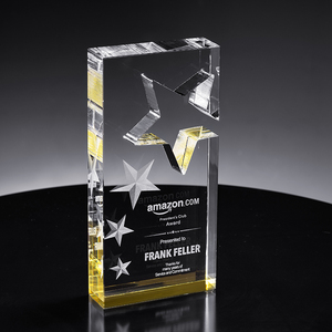 Custom <strong>Crystal</strong> <strong>Trophy</strong> Free Engraving Glass Creative <strong>Award</strong> Commemorative Thank You MVP Production - Product Image 2