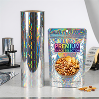 Rollo de Película Láser de Laminación Térmica BOPP Holográfica Arcoíris, Ecológica, Personalizada, Lisa, para Embalaje e Impresión, Venta al Por Mayor de Fábrica