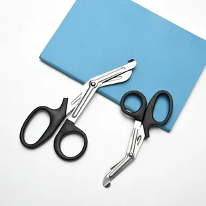 Factory wholesale Stainless steel Home scissors outdoor first aid Curved knife cut Outdoor camping scissors Gauze