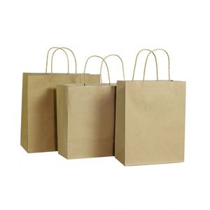 Bolsas de Papel Kraft Personalizadas para Llevar Comida, con Asa, Bolsa de Regalo - Product Image 1