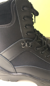 รองเท้าบูทแบบยุทธวิธีน้ำหนักเบา Definite TSB111-2 พื้น PU หนังสีดำ 9-10 คู่ พร้อมรูร้อยเชือก คอรองเท้าบุนุ่ม สวมใส่สบาย - Product Image 4