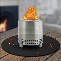 Tapis de barbecue de 36 pouces avec motif de flamme, plusieurs tailles, tapis de sol ignifugé résistant à la chaleur, tapis anti-éclaboussures pour barbecue, protection de la terrasse