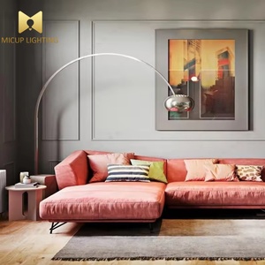 <span class=keywords><strong>Lampada</strong></span> <span class=keywords><strong>da</strong></span> <span class=keywords><strong>Terra</strong></span> ad <span class=keywords><strong>Arco</strong></span> Stile Nordico Moderno con Base in Marmo per Soggiorno e Hotel - Product Image 6