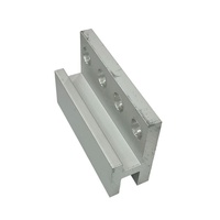 Éléments de fixation en aluminium pour murs-rideaux en verre, ascenseurs d'observation, cadre dissimulé, verre creux de 12 mm, sans perçage, pour rénovation de bâtiments anciens