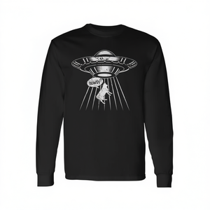 Camiseta de manga larga Howdy Western Usa Cowboy Ufo Alien Abduction - Product Image 2