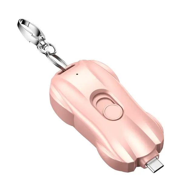 High Quality Mini Keychain Power Bank Emergency Phone Charger Mini Portable Keychain Powerbank for IOS TYPE C Emergency Power