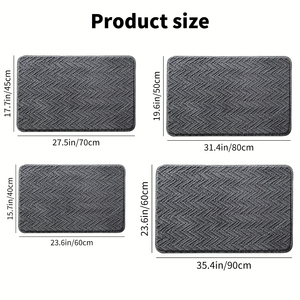 <span class=keywords><strong>Tapis</strong></span> de porte et <span class=keywords><strong>tapis</strong></span> pour animaux de compagnie à rayures en microfibre très absorbants Zones lavables épaisses antidérapantes et <span class=keywords><strong>tapis</strong></span> de salle de bain en chenille douce - Product Image 2