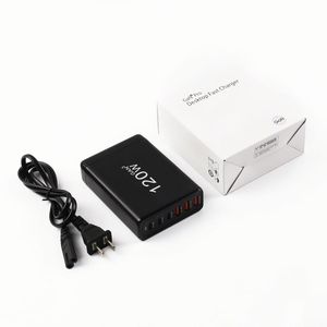 High Speed 120W Gan Charger Type-C Fast <b>Charging</b> 6 Ports Travel <b>Adapter</b> Super Fast Charger for Laptop Mobile Phone - Product Image 6