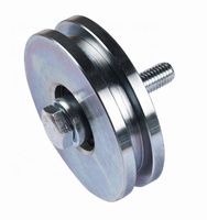 Rueda de Rodamiento Inferior Universal de Acero Galvanizado para Sistema de Deslizamiento, Polea para Puerta de Entrada, Valla