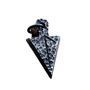 สร้อยคอจี้สแตนเลส 316l สไตล์วินเทจ ลายหัวลูกศรไวกิ้ง ลวดลายรูนนอร์ส ผิวสัมผัสแบบตอกลาย กันน้ำ สไตล์โกธิค ทนทาน - Product Image 3