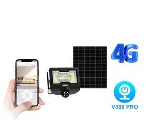 Regis V380 Pro LED太阳能路灯4G sim卡户外安全闭路电视摄像机3合1人体检测内置警报器CMOS - Product Image 4