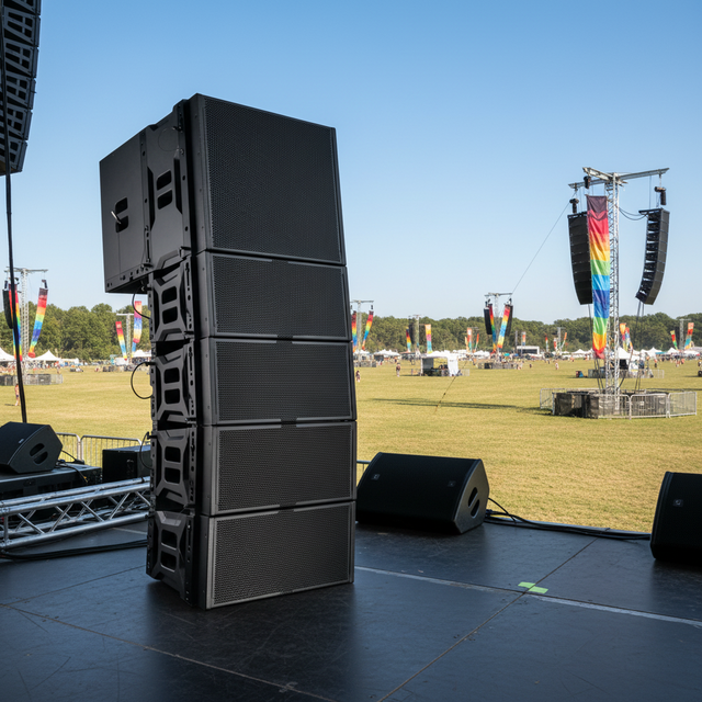 L-208 Dual 8-inch Passive Line Array Speakers, Suitable for Stage Performances, with Customizable Settings