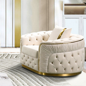 Divano di Lusso su Misura per Villa, Set da 3, <span class=keywords><strong>2</strong></span>, 1 <span class=keywords><strong>Posti</strong></span>, Arredamento per Soggiorno, Divano Componibile in Tessuto dal Design Moderno Italiano - Product Image 5