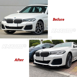 สำหรับ BMW ซีรีส์ 5 G30 LCI M Sport 525i 530i 540i ชุดแต่งกันชนหน้า สปอยเลอร์ดิฟฟิวเซอร์ ปี 2020-2022 ลายคาร์บอนไฟเบอร์ - Product Image 2