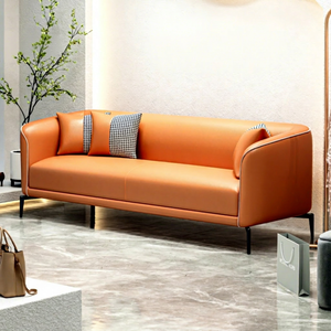 PU Leather Waiting <b>Sofa</b> Multi Color Option <b>for</b> Hair Beauty Salon & Barbershop Reception - Product Image 1
