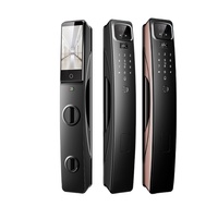 Serrure de porte intelligente avec caméra, système biométrique numérique de reconnaissance faciale et d'empreintes digitales Tuya WiFi Palm Vien