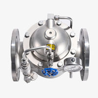 Válvula de Retención de Cierre Lento de Acero Inoxidable 300X DN50-DN600 PN16 SS304 SS316 EPDM para Estación de Bombeo de Agua, Anti-Golpe de Agua, CE