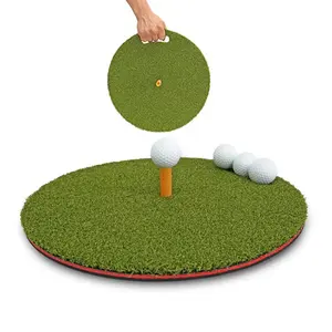 Spezielle AntiSkid Weighted Rubber Soled Round Hitting Pad für Golf Hitting Pad Driving Range Handheld Golf Übungs matte