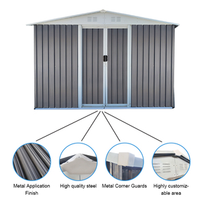 10 * 8ft vườn ngoài trời đúc sẵn kim loại lưu trữ nhà kho công cụ nhà kho thép - Product Image 2