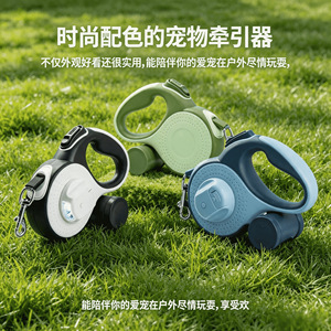 Correa retráctil automática para perros pequeños y medianos, incluyendo Teddy y Pomerania. - Product Image 3