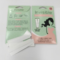 50 bandes de ruban adhésif double face pour la mode, ruban adhésif transparent invisible pour vêtements et corps, avec une résistance toute la journée pour les peaux sensibles